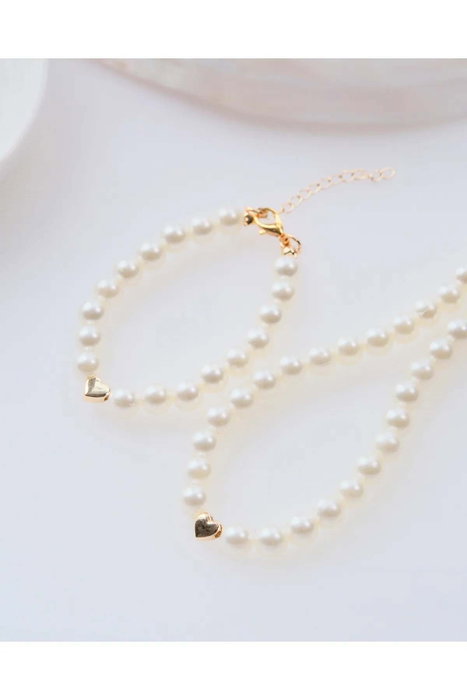 Heliophilia Silver Conjunto de Collar y Pulsera con Circonio Blanco Heliophilia Silver Conjunto de Collar y Pulsera con Circonio Blanco